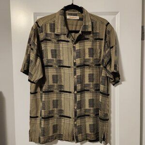 Tommy Bahama Abstract Print Short Sleeve Button Down Shirt – Size M